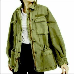 🔥🔥🔥Free People Seize The Day Military Jacket NWT